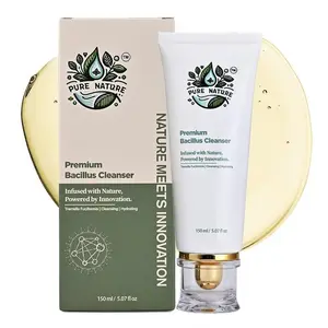 Bacillus Facial Cleanser for Sensitive, Oily & Dry Skin | Gentle Acne Face Wash | Natural Glowing Skin Cleanser for Men and Women