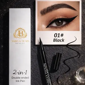 2 in 1 DOUBLE INK PEN Eyeliner & Eyebrows Pen waterproof