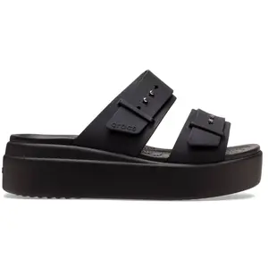 Crocs Women's Brooklyn Buckle Low Wedges Platform Sandals