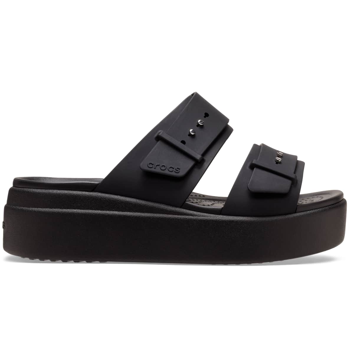 Crocs Women's Brooklyn Buckle Low Wedges Platform Sandals
