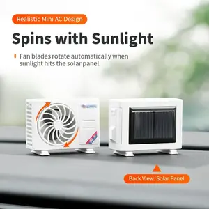 Car interior fragrance perfume solar air conditioner model ornament long-lasting high-end car perfume deodorizer air outlet Car Odor Remover Aroma Enhancer fathersdaygift