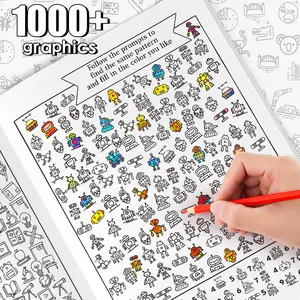 Interactive Hidden Pattern Book for Teens & Adults, Find and Color Dual Fun Experience, Unlock Focus and Creativity New Play!