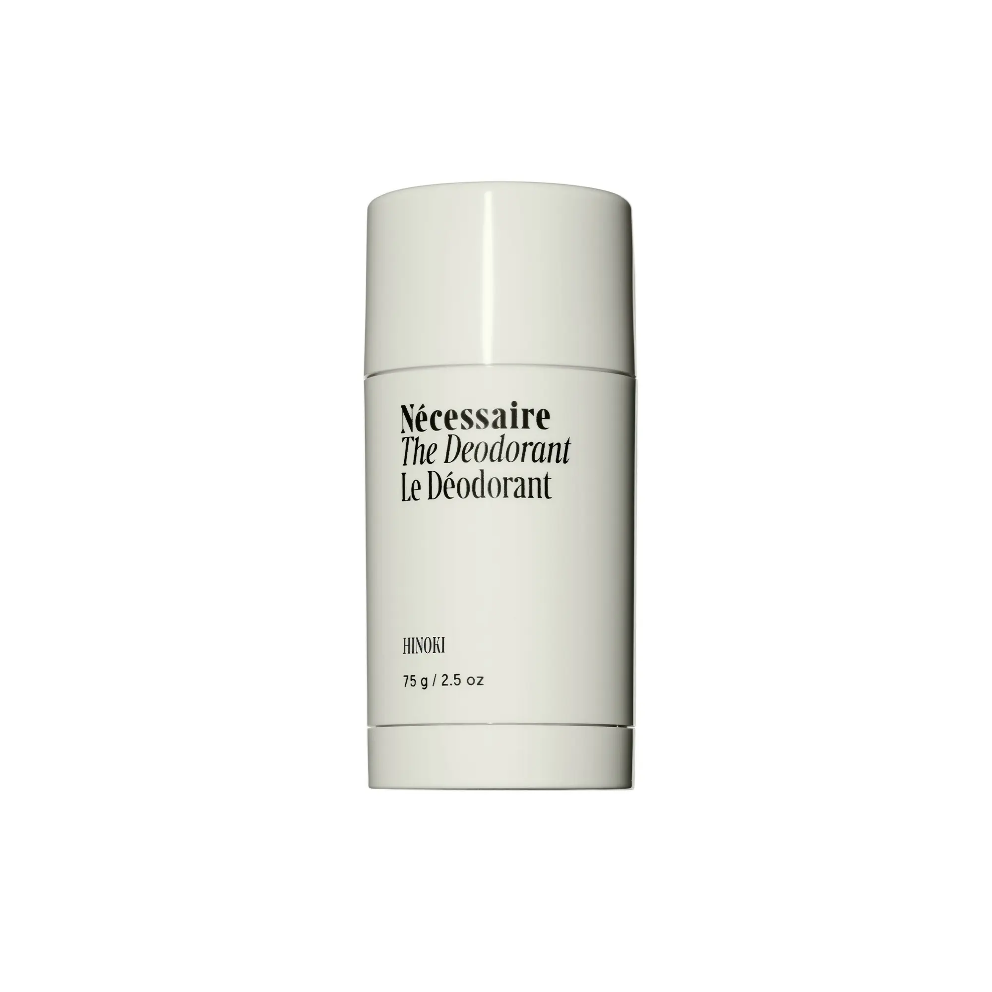 Nécessaire The Deodorant Hinoki | Natural Aluminum Free Deodorant For Women & Men. Extra Strength Treatment with Mandelic Acid. Free of Baking Soda, Ozokerite & Parabens (75 g/2.5 oz)