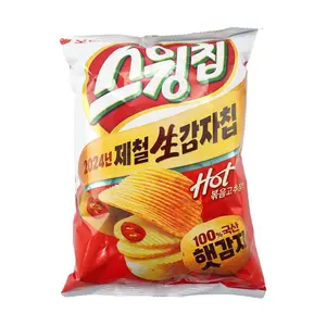 ORION Korean Gochujang Flavor Potato Chips 124g - Spicy Korean Snack for Parties & Sharing