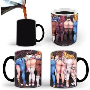 Funny Coffee Mug, White Elephant Gifts for Adults, Anime Beauty Coffee Cup, Color Changing Mug (11oz), Gag Gifts, Novlty Gifts for Halloween Christmas Birthday Men Women Friends (1pc)