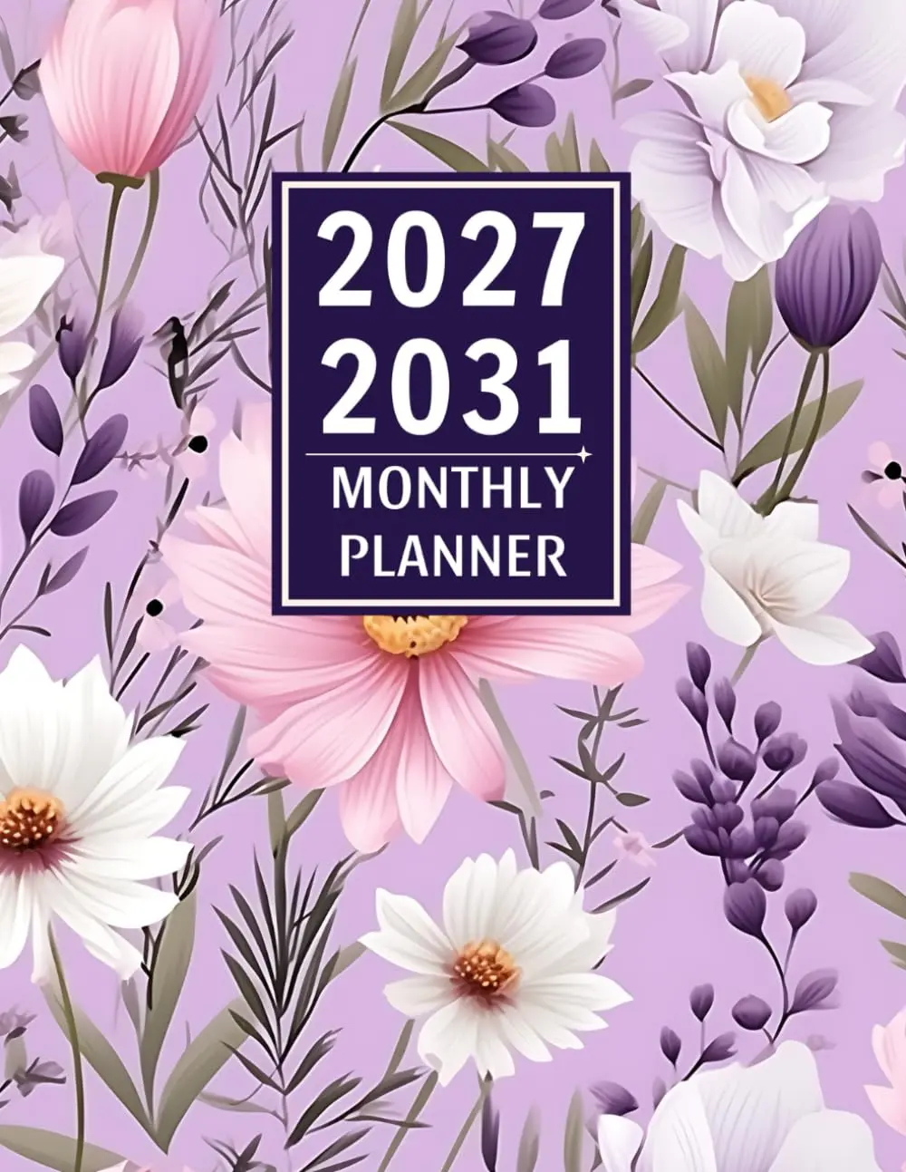 2027-2031 Monthly Planner Five Years Calendar from January 2027 to December 2031 with Holidays