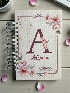 Edificante 2026 Personalized Floral Planner Custom Name Agenda Daily Organizer Perfect Gift for Students Professionals with Beautiful Floral Design