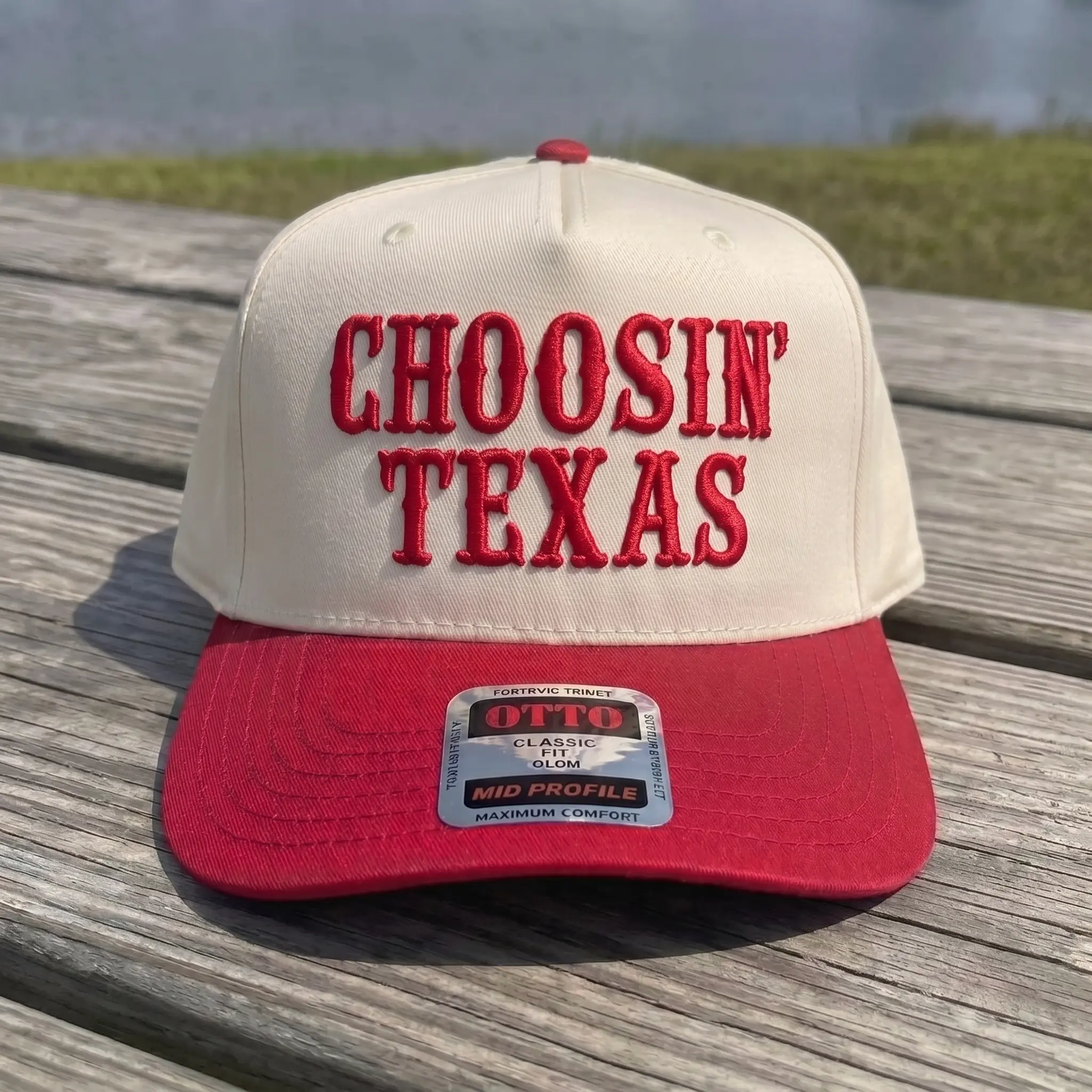 Choosin' Texas Pride Embroidered Hat, Vintage Americana Lone Star State Baseball Cap