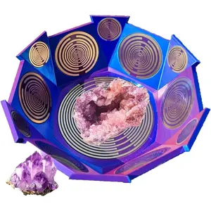 ERICAT Multi-Wave Oscillator, 24 Levels MWO Matrix Bowl, Water Energization and Harmonic Balancing to Eliminate Negative Energy, Compact & Portable, and Easy to Operate, Suit for Gems, Crystals