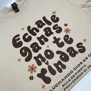 Sand Latina Motivational Echale Ganas Graphic T Shirt  Tops Womenswear Graphic Tee Soft Cute Top Latina Shirt  C Fit  Workout