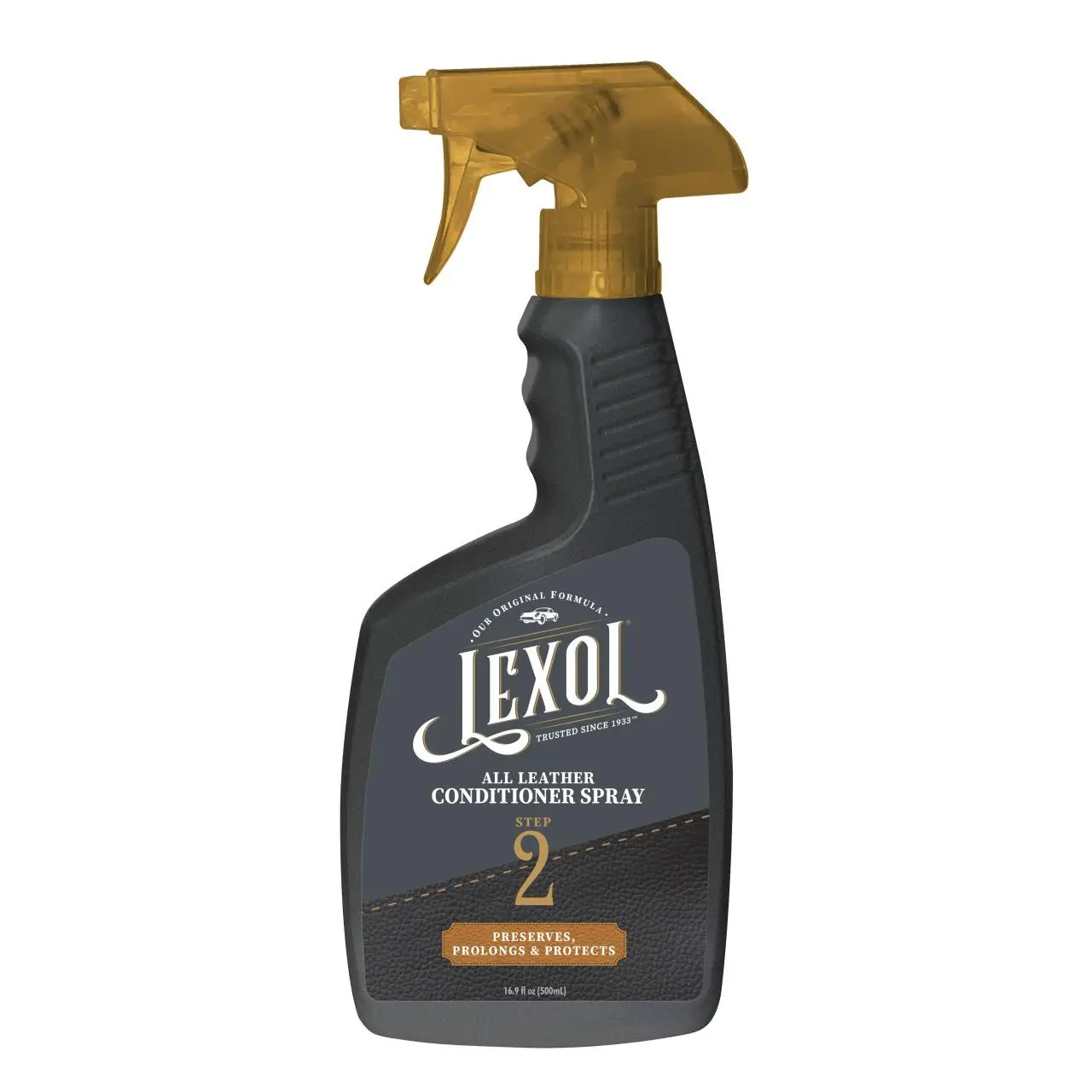 Lexol Leather Conditioner Spray (16.9 fl oz) - Conditioning Formula Prevents Cracking or Peeling & Preserves Supple Feel - Car Detailing Products for Auto, Shoes & Furniture