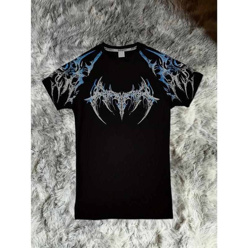 Men's Compression Short Sleeve T Shirt S XXL High Elasticity Muscle Fitness Shirt Unisex Black Tight fitting Red Geometric Muscle Texture Quick drying Moisture wicking for Workouts Yoga Beach Gym Tees Athletic Apparel