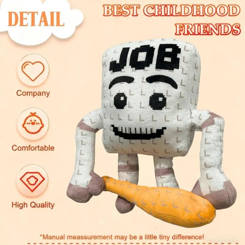 Steal a Brainrot Plush Toys, Adorable Brainrot Job Job JobCollectible Brain Rot Plush Gift for Fans Boys & Girls (Job)