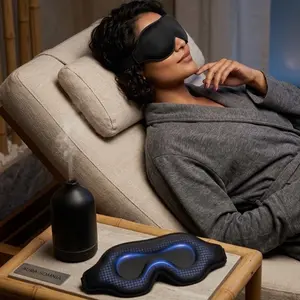 Eclipse 4.6 - Weighted Sleep Eye Mask for Men & Women (Obsidian)