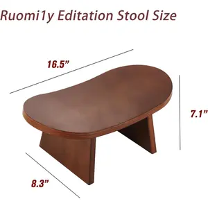 Meditation Bench Ergonomic Kneeling Stool for Yoga & Prayer Portable Floor Seating for Home Office Travel for Zen & Mindfulness
