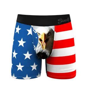 The Mascot | Shinesty American Flag Ball Hammock® Pouch Underwear With Fly