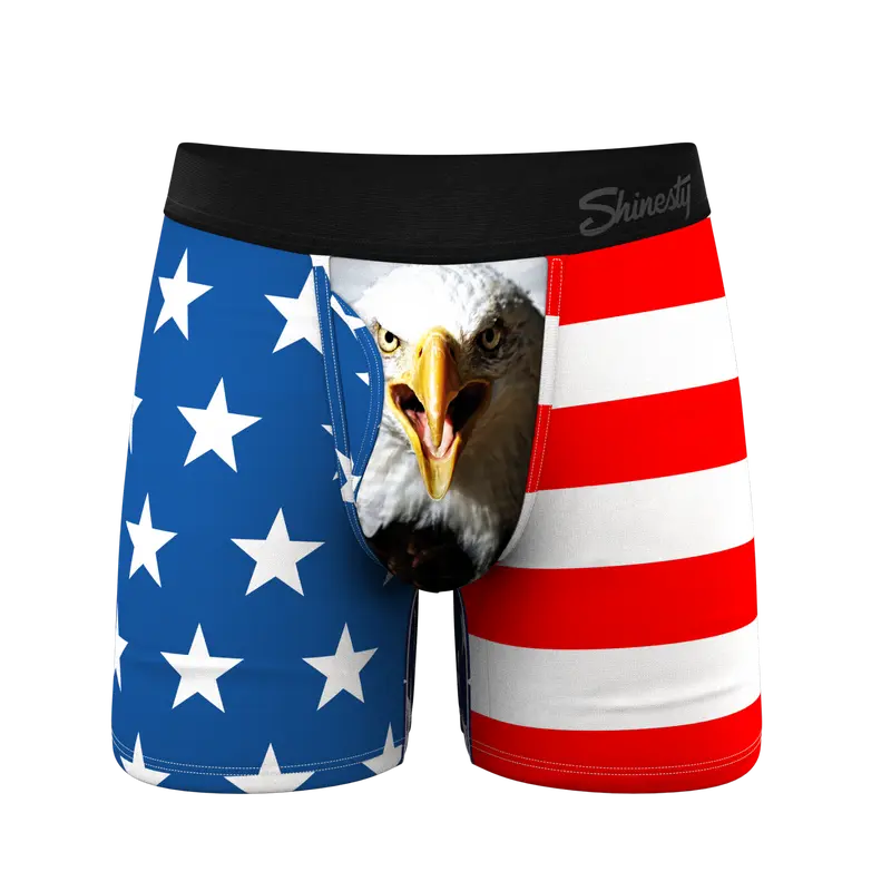 The Mascot | Shinesty American Flag Ball Hammock® Pouch Underwear With Fly