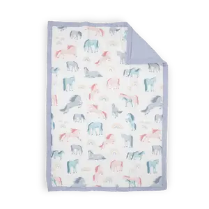 Cotton Muslin Toddler Comforter - Unicorns Cotton Muslin Toddler Comforter - Unicorns