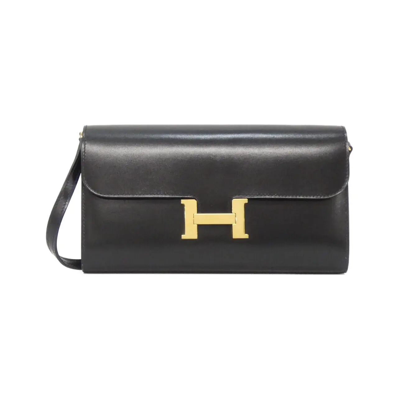 Pre-owned HERMÈS Calfskin Small Leather Goods Hermes Constance To Go Box Calf Wallet