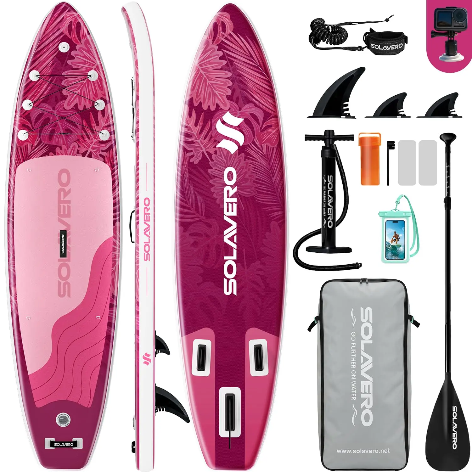 10'6" Inflatable Paddle Board for Adults, Ecofurnix Stand Up Paddle Board with Premium SUP Accessories,Anti-Slip EVA Deck for Youth & Adults of All Skill Levels