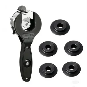 Heavy-duty ratchet pipe cutter-pipe cutter with adjustable large-size handle (8mm-29mm) is a multifunctional hand tool suitable for copper, aluminum, iron, stainless steel, PPR and PE pipes-efficient and without power supply.