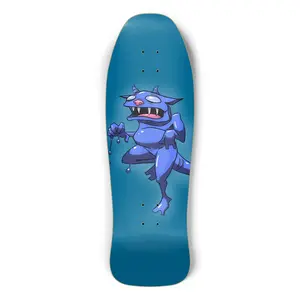 Blue Monster Board - 7-Ply 100% Canadian Maple Deck with High Resolution Graphic Shredder Shape 10 x 30.5 Inches Concave Medium