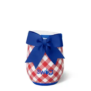 Swig “Patriotic Picnic” 12oz Stemless Wine Cup