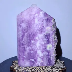 Amethyst Slab Tower Natural Crystal Decor