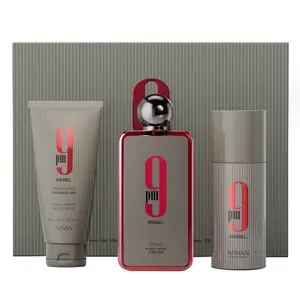 Afnan 9PM Rebel Unisex Perfume Gift Set – Eau de Parfum, Deodorant & Shower Gel