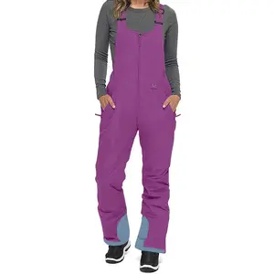 Unisex Ski Bib Pants Waterproof Windproof Insulated Winter Snow Pants Long Sleeve 1 Pack Outdoor Apparel Fitness Outfit