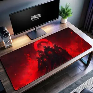 Akatsuki-Inspired Anime Desk Mat - Epic Ninja Clan Design for Naruto Fans - Ultimate Anime Gift for Gamers