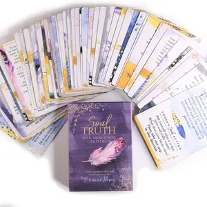 Soul Truth Self-Awareness Tarot Card Deck, Card Set, 55 Cards for Personal Growth, Intuitive Guidance for Tarot Enthusiasts, Perfect Gift Idea