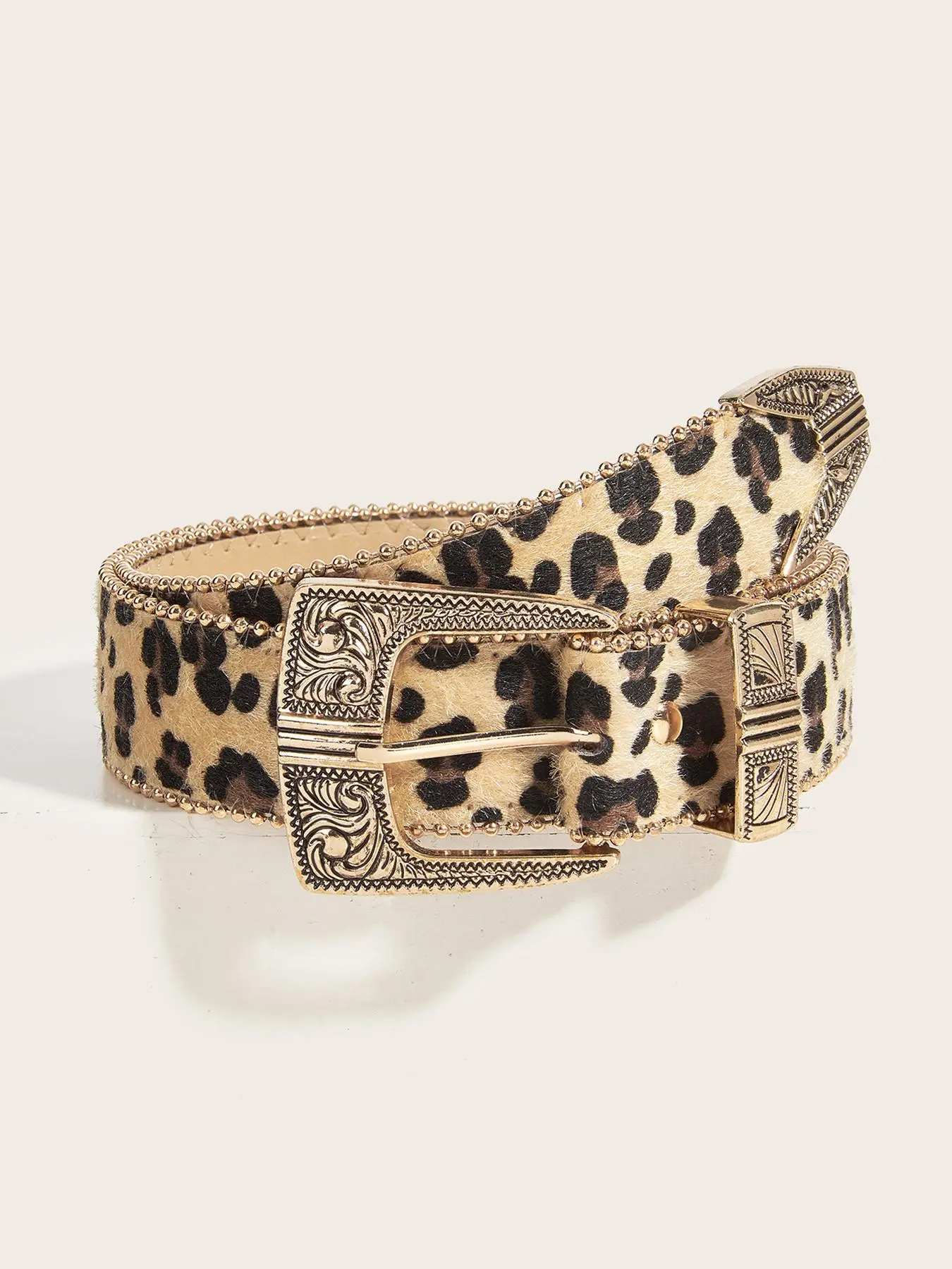 Vintage leopard belt Women main image 4