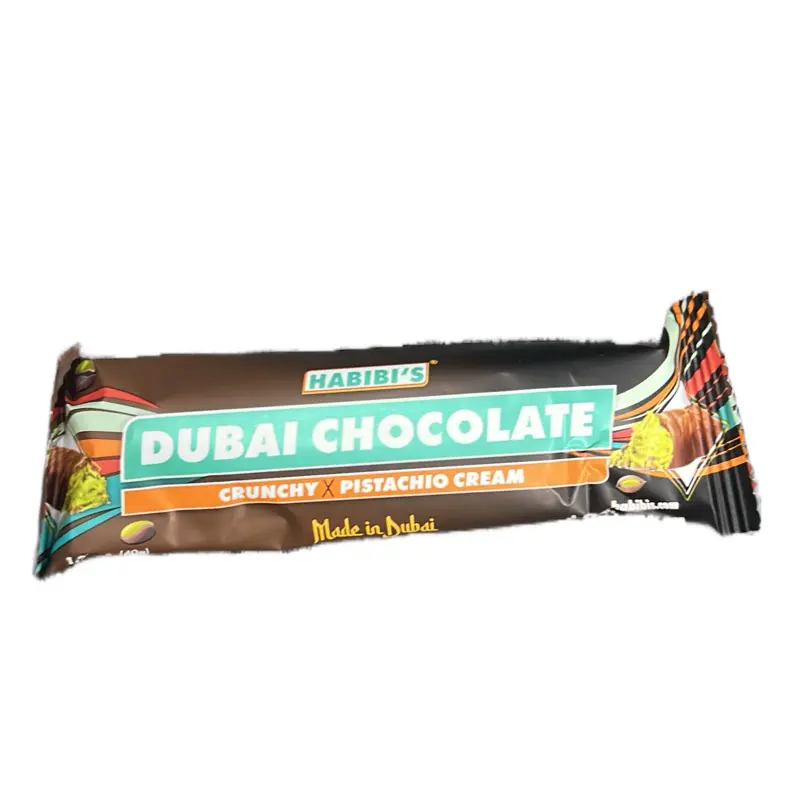 Habibi's Dubai Chocolate - Crunchy Pistachio Cream Bar Made in Dubai Snack Product