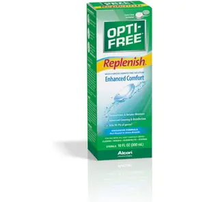 Opti-Free Replenish Multi-Purpose Disinfecting Solution With Lens Case, 10 Fl Oz
