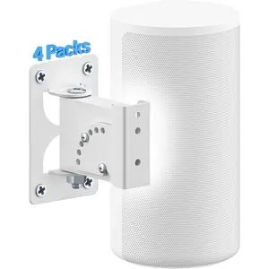 notiela Tilt & Swivel Adjustable Speaker Wall Mount for Sony HT-A9, SA-RS5 Speakers Mount - Wall Speaker Mounting Bracket Designed for Sony HT-A9 & SA-RS5 for Better Sound, 4 Pack