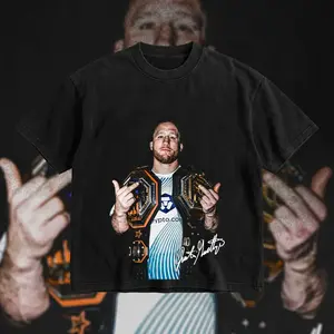 [COLLECTION] Justin Gaethje Iconic Signature Heavy Cotton T-shirt, Justin Gaethje UFC Freedom 250 Pound For Pound Shirt MMA Fan Apparel Pump Cover Direct-to-garment Printing