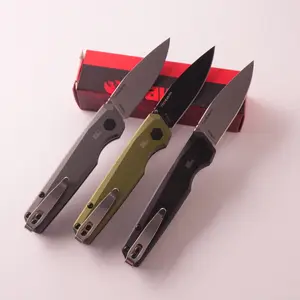 KS751 Convenient Pocket Knife, Metal Blade, Utility Knife, D2 Blade Steel, Aircraft Aluminum Handle, Multifunctional, Gift for Men, Collectible