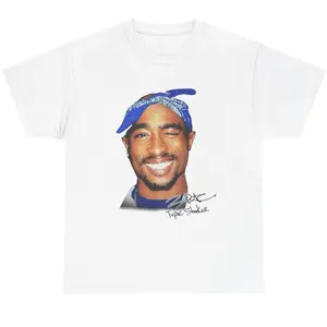 Tupac 90s Rapper Graphic Tshirt, 2Pac Music Lover Hip Hop Shirt, Vintage 90s Graphic Tees, Gift For Fan,Unisex Top, Streetwear Apparel Cotton Menswear