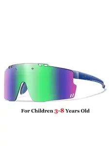 Unisex Fashionable Polka Dot Pattern Mirror Lens Sunglasses, Trendy Casual Tinted Lens Sunglasses for Everyday Use, Fashion Accessories for Outdoor Activities