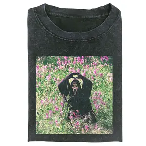 Vintage Scream Ghostface Heart Hands T-Shirt, Funny Horror Movie Graphic Tee, Halloween Streetwear Unisex Shirt