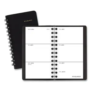 At-A-Glance Products B1250208 Weekly Planner - 4.5 x 2.5 in. - January to December - 2025 - - Black