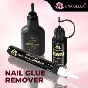 UNA GELLA Press-On Nail Glue Remover | Built-In Crowbar & No-Tools Needed | Gentle Non-Acetone Soak-Off | Easy Home DIY Nail Tip & Adhesive Glue Removal Not for U V/LED Gel tiktokshopspringglowup#Summervibes