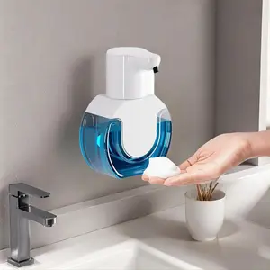 [Wall Mounted | Automatic] Automatic Foam Soap Dispenser, Large Capacity, Wall Mounted | Resin, USB Rechargeable Lithium Battery, Contactless Hand Sanitizer Pump | for Kitchen And Bathroom