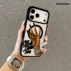 Premium Magnetic Phone Cases for iPhone11/12/13/14/15/16//17/Air/promax/Plus Fashion Creative English Clock That Tea Pattern y2k cased MagSafe Ready, Anti-Fall, Springtok and Ultra-Thin Design |   Perfect for Everyday Use Protector Screen Protector Aesthe