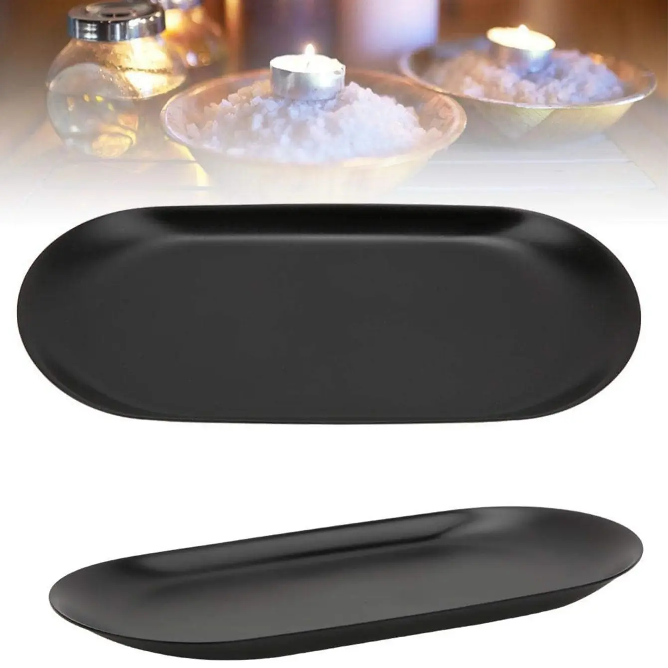 9 Inch Stainless Steel Candle Tool Tray, Candle Holder Tray, Candle Stand, Candle Accessories, Home Decor Tray, Suitable for Candle Enthusiasts, Home Decoration