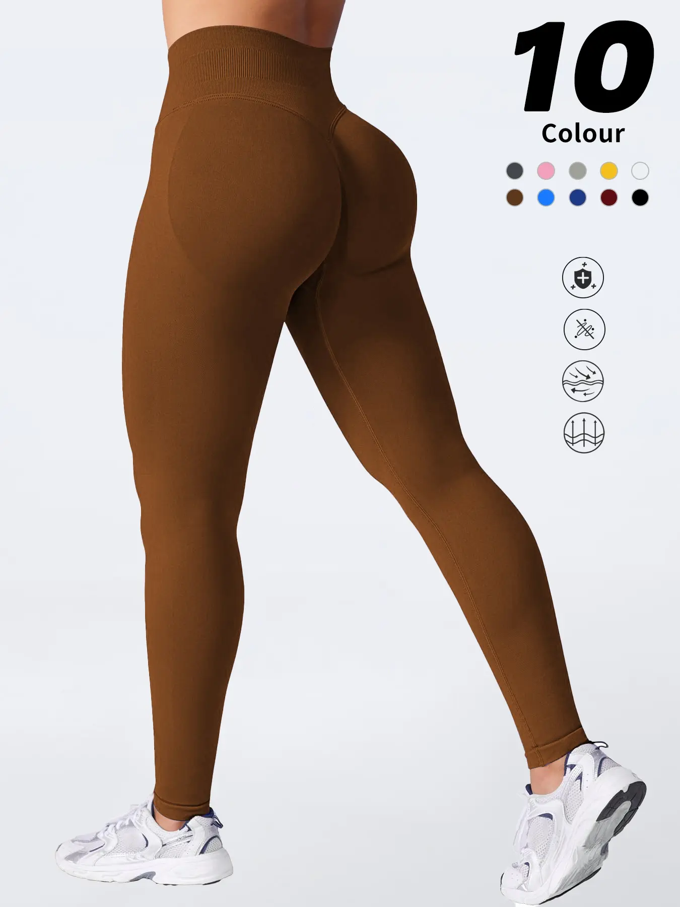 Women's High Waisted Slim Fit Pants, Abdominal Support Design, Ideal for Fitness and Yoga, Comfortable Casual Wear for Fall and Winter Women's High Waisted Slim Fit Pants, Abdominal Support Design, Ideal for Fitness and Yoga, Comfortable Casual Wear for Fall and Winter