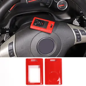 1-piece ABS Sport Red Car Key Shell Set for Corvette C6/C7