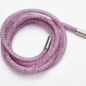 Crystal Rhinestone Drawstring Cord - Glamorous Replacement String for Hoodies, Sweatpants & Trousers - Stylish Travel Luxury Accessory