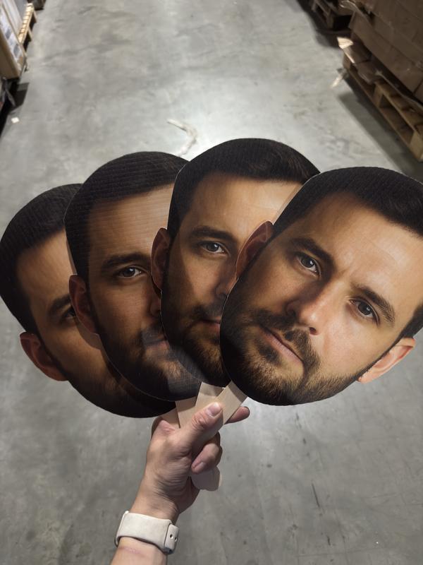 Custom Big Head Cutout, Face on a Stick, Personalized Life Size Cardboard Cutout, 6" to 48", Party Décor, Photoshoots, Graduations, 1 PC